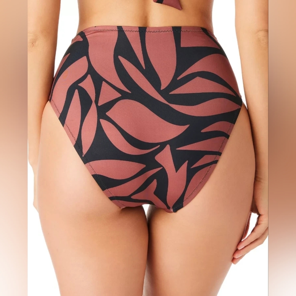 NEW Sanctuary Animal Print High-Waisted Bikini Bottom Swimsuit Size Medium NEW - Picture 2 of 4